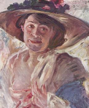 Дама в розовой шляпе. Портрет Шарлотты Беренд-Коринт