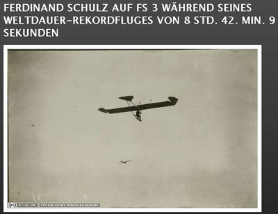 Фото рекордного полета Фердинанда Шульца