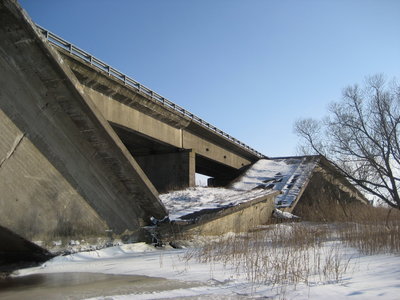 взгляд с реки на юг