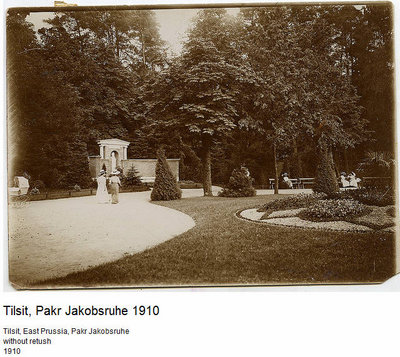 Парк Якобсруэ, Тильзит 1910 г.