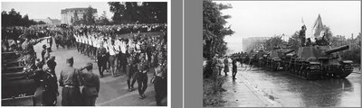 Парад 1932 г. и парад участников штурма Кёнигсберга 1945 года