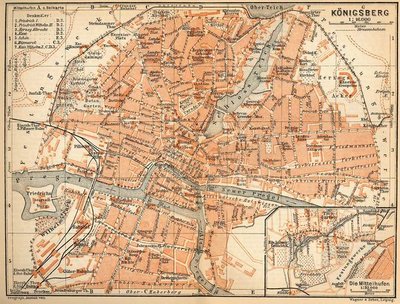 11. План Кёнигсберга 1910 года