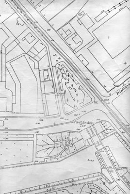 Фрагмент плана с площадью у Фридландских ворот