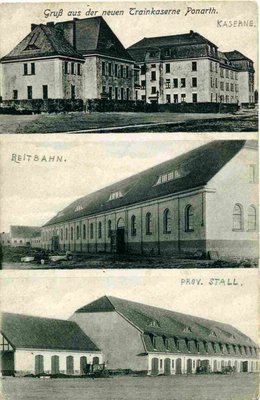 Новые Интендантские казармы в Понарте. 1914 год