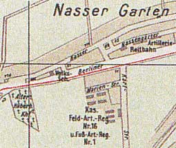 Фрагмент карты перед Бранденбургскими воротами.