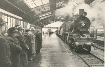Прибытие поезда с Н. С. Хрущевым в Калининград, 1956 год