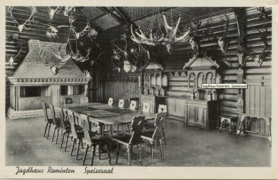 Jagdhaus Rominten, Speisesaal.JPG