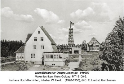 Makunischken, Kurhaus Hoch-Rominten, Inhaber W. Held 1920 - 1930.JPG
