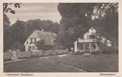 AK Ostseebad NEUHÄUSER Villen Strandhäuser ALTNEUHÄUSER.JPG