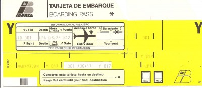 1987 год.Авиарейс Москва-Мадрид-Лас Пальмас.Испанская авиакомпания &quot;Иберия&quot;