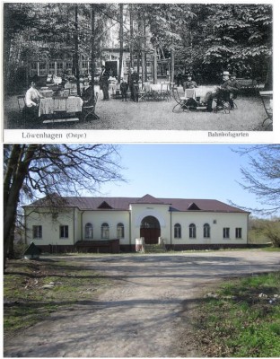 дворик перед жд станцией(вид с северной стороны), bildarhive датировал своё фото 1895-1910гг.
