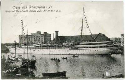 Кёнигсберг. Пароход Виктория Луиза в порту. ок. 1910 года.jpg