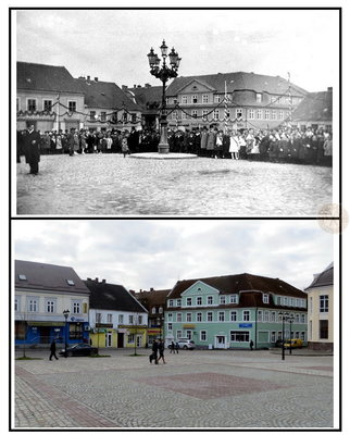 Marktplatz с видом на отель &quot;Schwarzer Adler&quot;