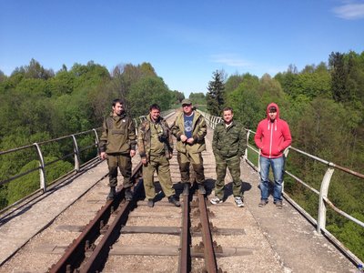 доехали по пути домой ещё и до токаревского мостешника