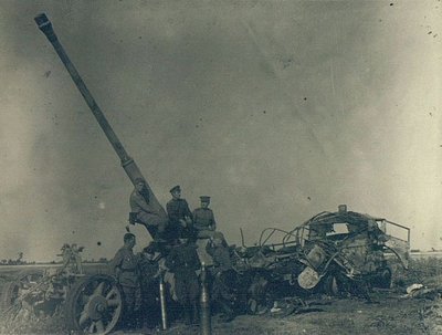 88-мм Pak-43 на северной окраине Вилковишкен