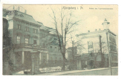 OSTPREUßEN KÖNIGSBERG PALAIS DES COMMANDIERENDEN STRAßENANSICHT1909