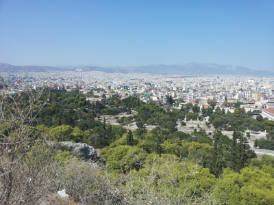 Вид на Афины.