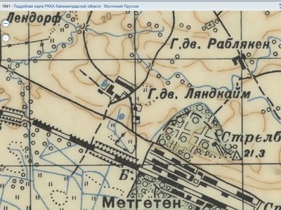 На карте ГШ РККА 1941