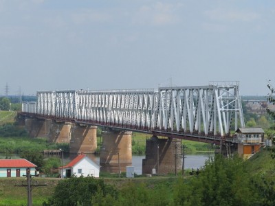 Современный вид моста через Припять