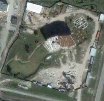 Спутниковый снимок стройки. 2003 г.