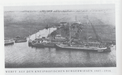 Königsberg, Werft auf den Kneiphöfischen Bürgerwiesen.gif