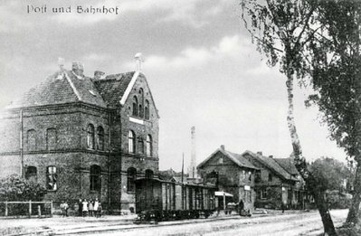 Вокзал УЖД и почта в Гольдбахе