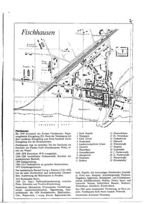 карта г. Фишхаузена, примерно 1939 год