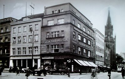 Перекресток Штайндамм (слева) с Пост штрассе, 1932 год