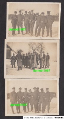 3 x Foto + Soldaten 1917 Suworowo Spandienen Königsberg russia 1 Wk IWW.jpg