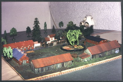 Landkeim Kr.Samland, Modell des Gutshofes Landkeim bei Königsberg-Metgethen 1945 - 1950.jpg