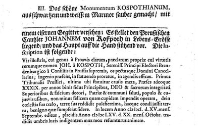 Lilienthal, Historische Beschreibung der Kathedrale 1716
