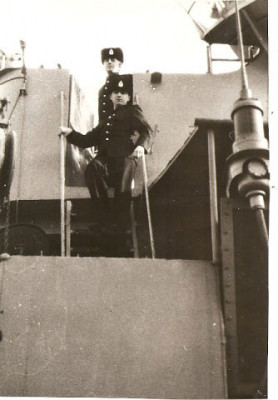 На борту сторожевого корабля.Фото из личного архива.