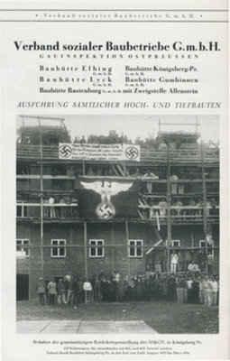 Königsberg (Pr.), Richtfest der gemeinnützigen Reichskriegersiedlung der NSKOV