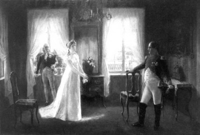 Картина из замка Sanditten &quot;Королева Луиза и Наполеон&quot;