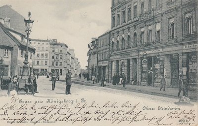 1 1899 Gruss aus Königsberg Ostpreußen, Oberer Steindamm.jpg