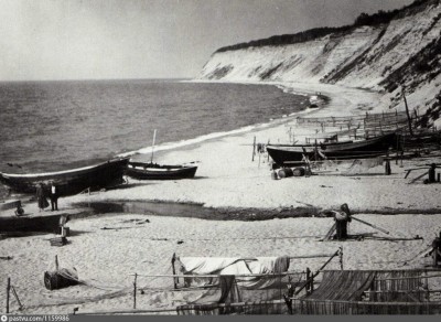 Groß Dirschkeim, Blick auf den Fischereihafen 1940.jpg